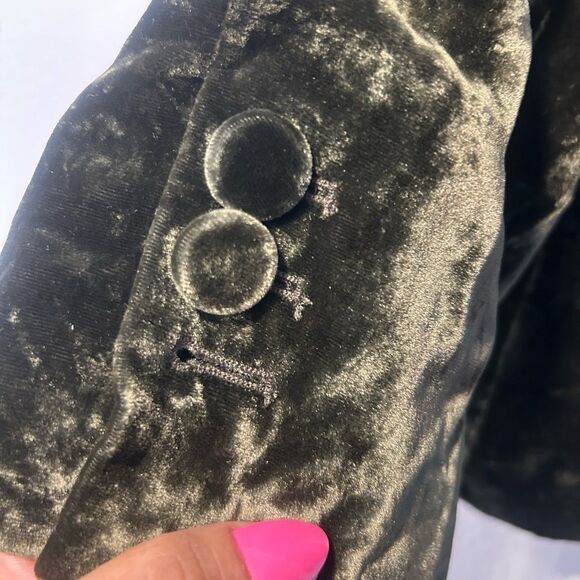 FRAME Classic Crushed Velvet Blazer - size 12 NWOT - Picture 8 of 9